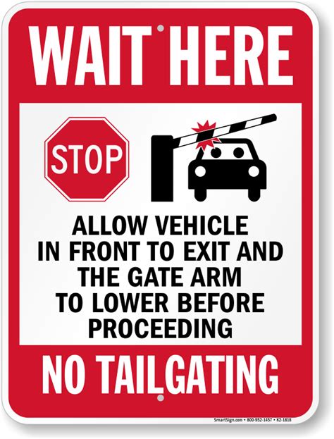 no tailgating here .